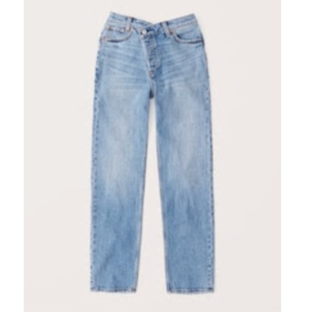 Abercrombie Women's High Rise Dad Jeans